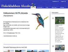 Tablet Screenshot of fiskeklubben-alcedo.se